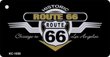 KC-1030 Route 66 Chicago To LA Novelty Key Chain