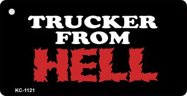 KC-1121 Trucker From Hell Novelty Key Chain