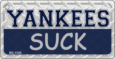 KC-1123 Yankees Suck Novelty Key Chain