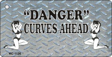 KC-1126 Curves Ahead Novelty Key Chain