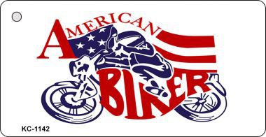 SMART BLONDE American Biker Novelty Aluminum Key Chain KC-1142