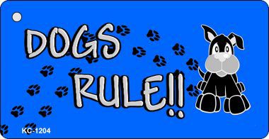 KC-1204 Dogs Rule Novelty Key Chain