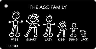 KC-1209 Ass Family Novelty Key Chain
