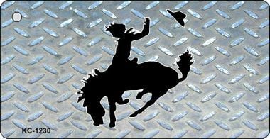 KC-1230 Bucking Bronco Diamond Novelty Key Chain -  Smart Blonde