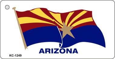 KC-1249 Arizona Waving State Flag Novelty Key Chain