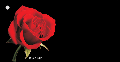 KC-1342 Red Rose OffSet Novelty Key Chain