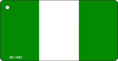 KC-1421 Nigeria Flag Novelty Key Chain