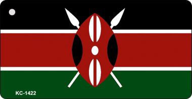 KC-1422 Kenya Flag Novelty Key Chain