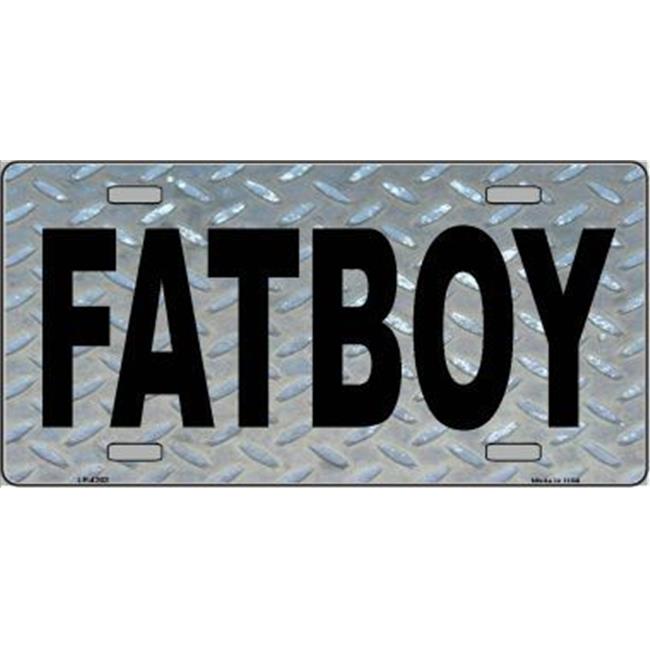Smart Blonde LP-4203 Fat Boy Diamond Metal Novelty License Plate
