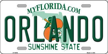LP-6006 Orlando Florida Novelty Metal License Plate