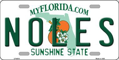 LP-6019 Noles Florida Novelty Metal License Plate