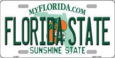 LP-6021 Florida State Novelty Metal License Plate