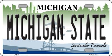 LP-6106 Michigan State Metal Novelty License Plate