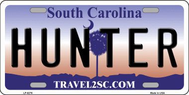 LP-6276 Hunter South Carolina Novelty Metal License Plate -  Smart Blonde