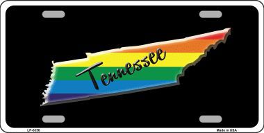 LP-6356 Tennessee Rainbow Metal Novelty License Plate