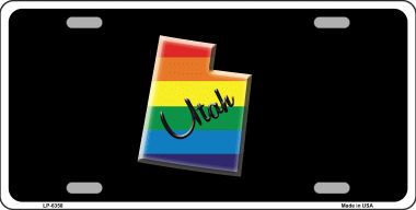 LP-6358 Utah Rainbow Metal Novelty License Plate