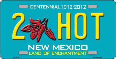 LP-6676 2 Hot New Mexico Novelty Metal License Plate