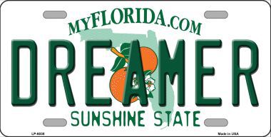 LP-6038 Dreamer Florida Novelty Metal License Plate