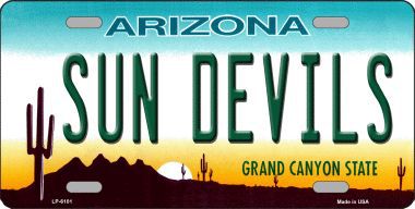 LP-6101 Arizona Sun Devils Novelty Metal License Plate