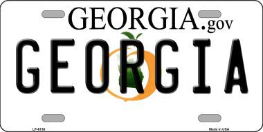 LP-6136 Georgia Novelty Metal License Plate