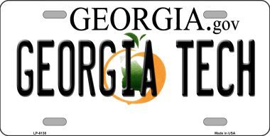 LP-6138 Georgia Tech Novelty Metal License Plate