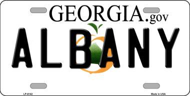 LP-6142 Albany Georgia Novelty Metal License Plate