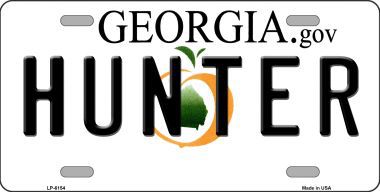 LP-6154 Hunter Georgia Novelty Metal License Plate