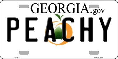 LP-6174 Peachy Georgia Novelty Metal License Plate