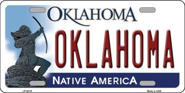 LP-6219 Oklahoma Novelty Metal License Plate