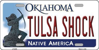 LP-6258 Tulsa Shock Oklahoma Novelty Metal License Plate
