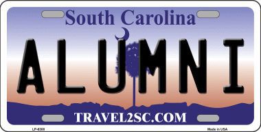 LP-6308 Alumni South Carolina Novelty Metal License Plate