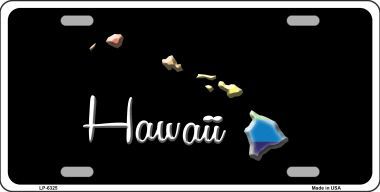 LP-6325 Hawaii Rainbow Metal Novelty License Plate