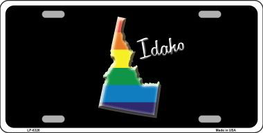 LP-6326 Idaho Rainbow Metal Novelty License Plate