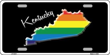LP-6331 Kentucky Rainbow Metal Novelty License Plate