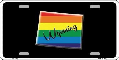 LP-6364 Wyoming Rainbow Metal Novelty License Plate