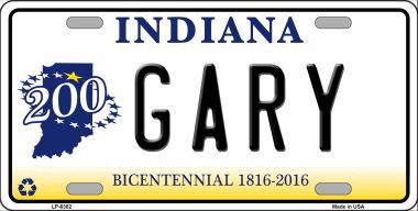 LP-6382 Gary Indiana Novelty Metal License Plate