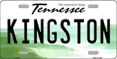 LP-6417 Kingston Tennessee Novelty Metal License Plate -  Smart Blonde