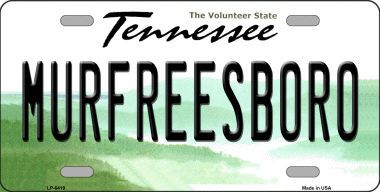 LP-6419 Murfreesboro Tennessee Novelty Metal License Plate