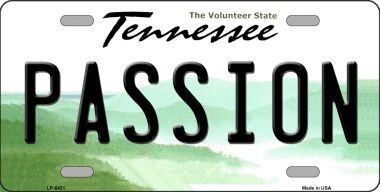 LP-6421 Passion Tennessee Novelty Metal License Plate