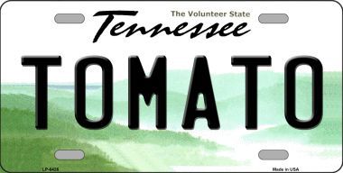 LP-6426 Tomato Tennessee Novelty Metal License Plate