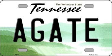 LP-6428 Agate Tennessee Novelty Metal License Plate