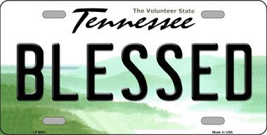 LP-6431 Blessed Tennessee Novelty Metal License Plate
