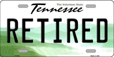 LP-6432 Retired Tennessee Novelty Metal License Plate