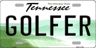 LP-6433 Golfer Tennessee Novelty Metal License Plate