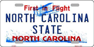 LP-6461 North Carolina State Novelty Metal License Plate