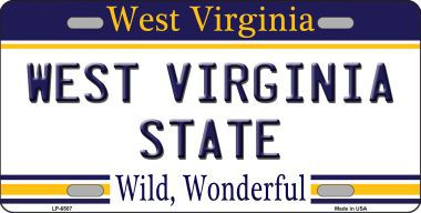 LP-6507 West Virginia State Novelty Metal License Plate