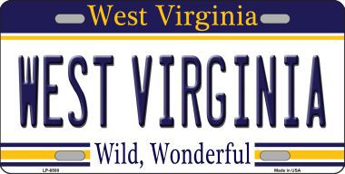 LP-6508 West Virginia Novelty Metal License Plate