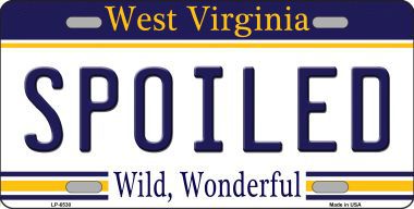 LP-6530 Spoiled West Virginia Novelty Metal License Plate