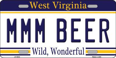 LP-6533 MMM Beer West Virginia Novelty Metal License Plate