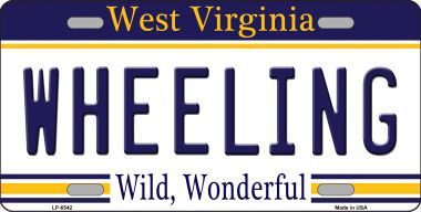 Wheeling West Virginia Novelty Metal License Plate